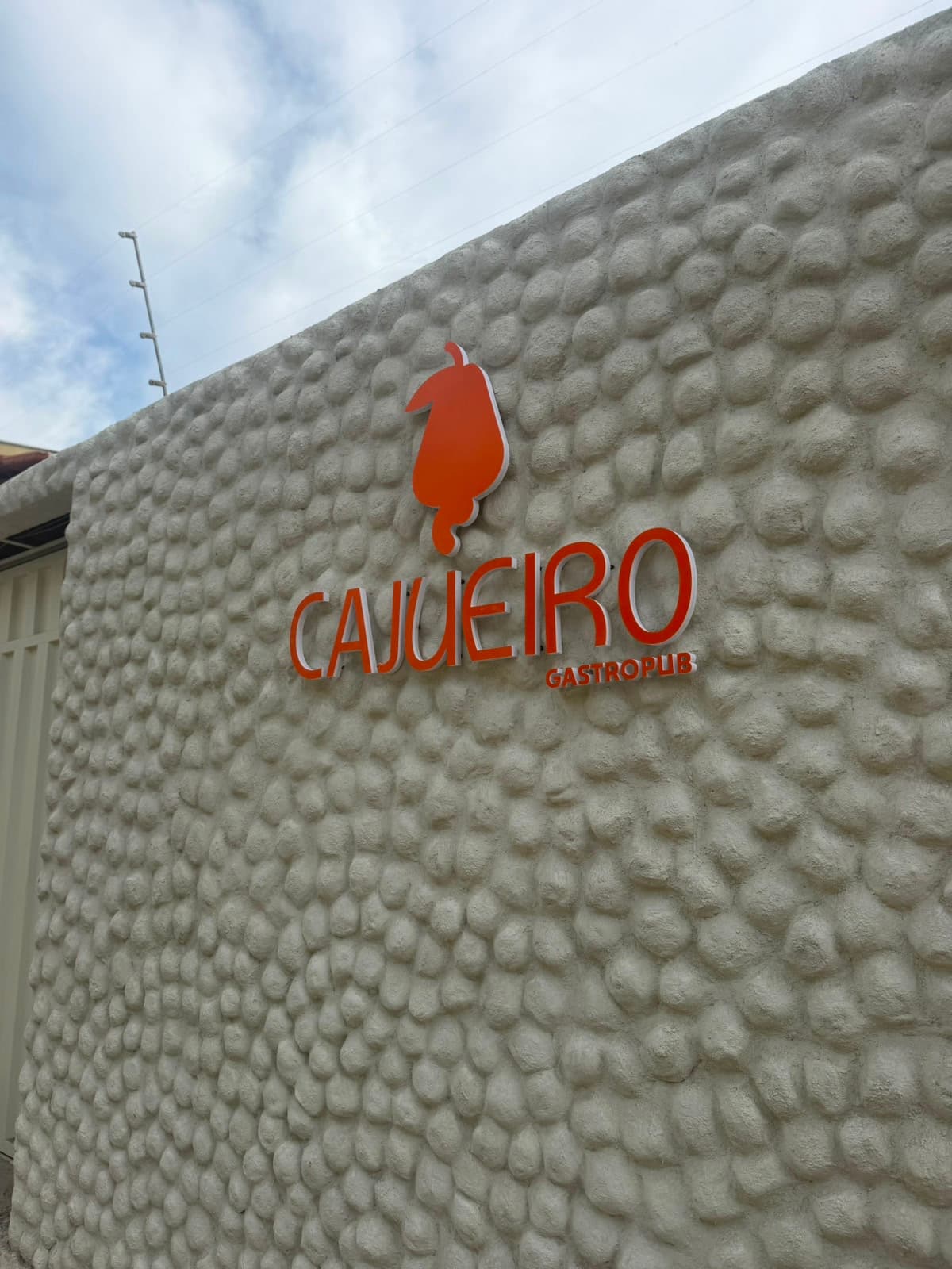 Letras caixa Cajueiro Gastropub